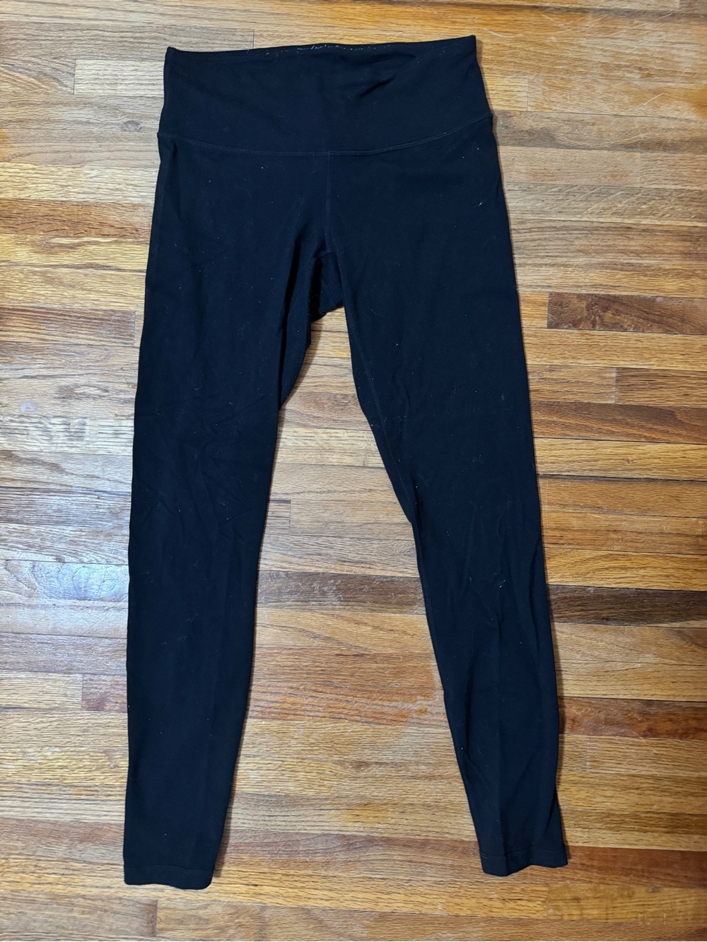 Prana Black Active Leggings with Subtle Logo